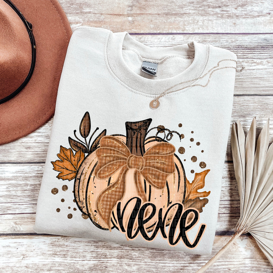 FALL GLITTER PUMPKIN  NENE