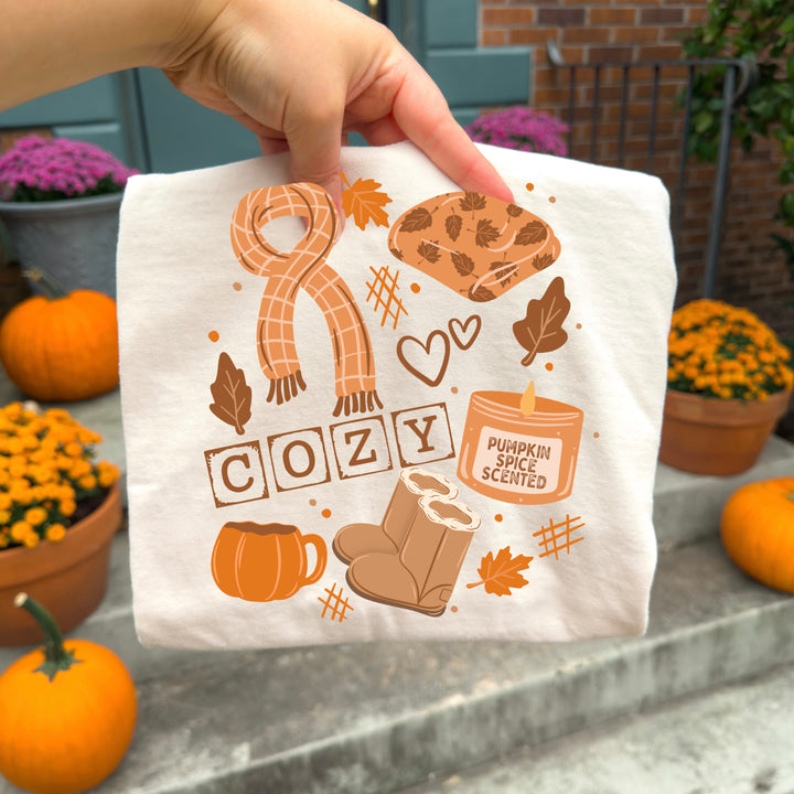 Fall Cozy Collage DTF transfer – mockup