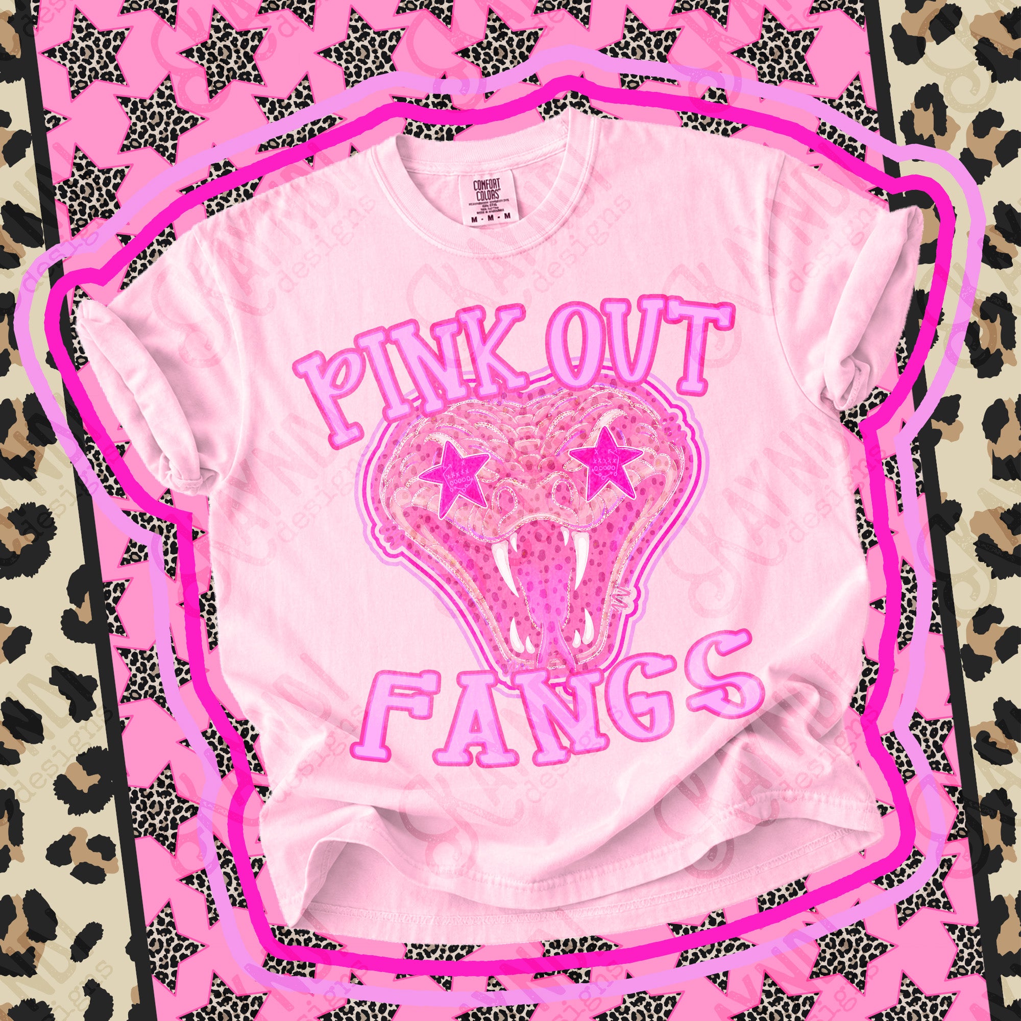 Pink Out Mascots Fangs 2 mockup