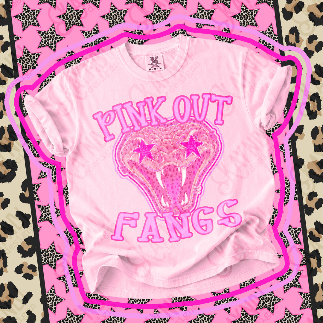 Fangs 2 Pink Out Mascots mascot DTF transfer