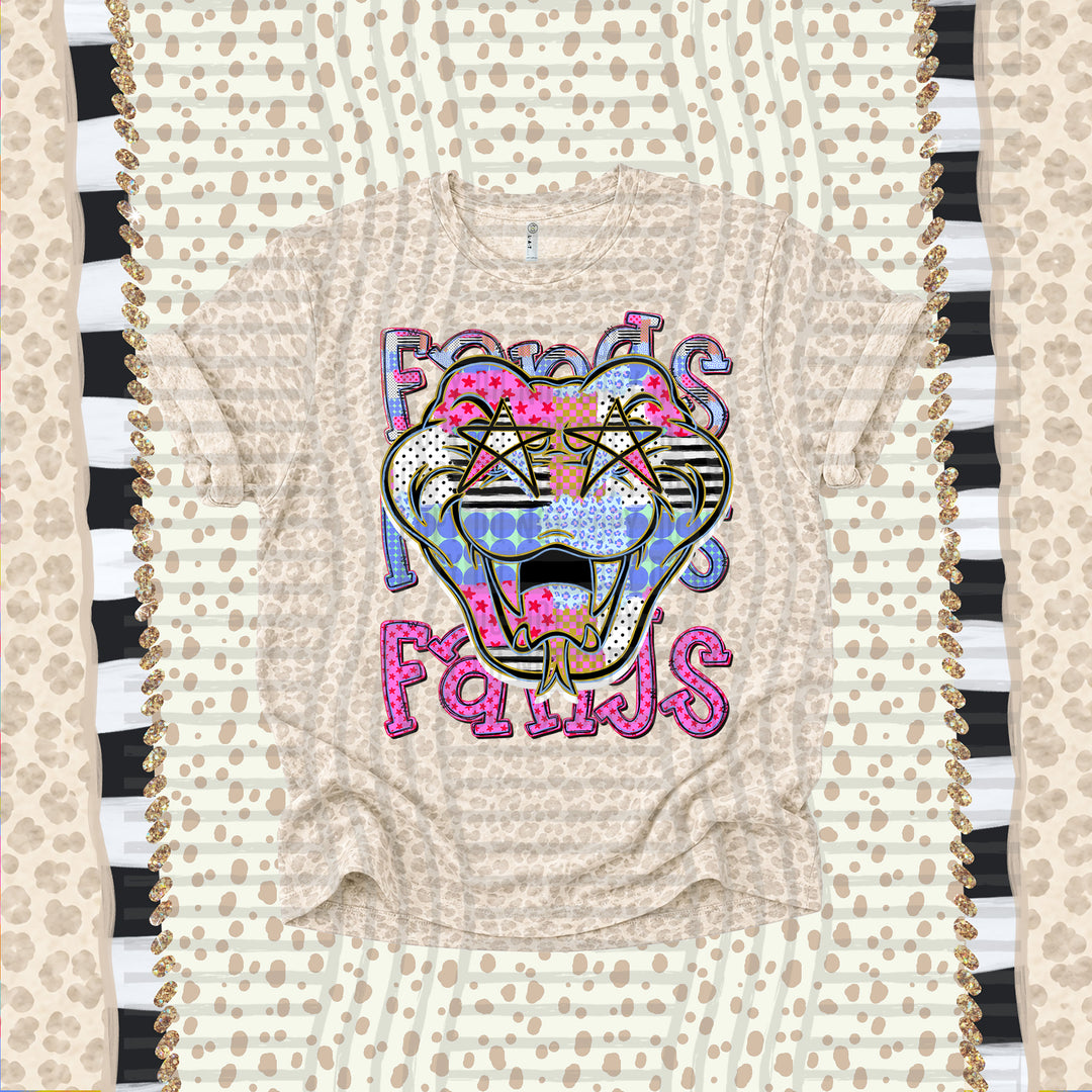 Fangs Dolly Doodle mascot DTF transfer