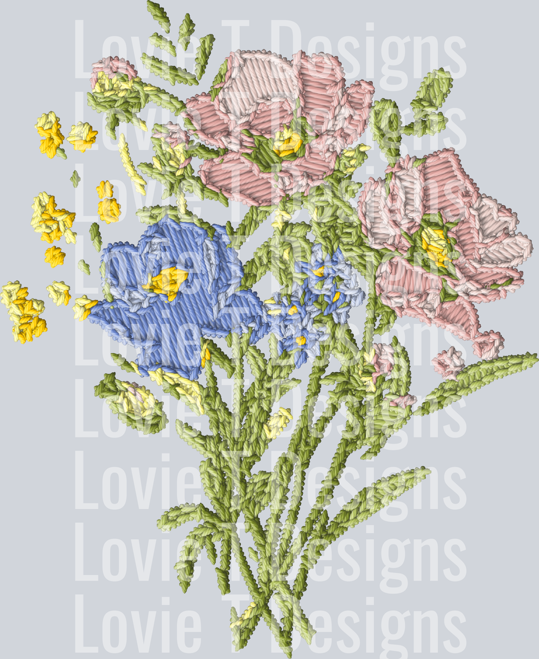 Embroidered Bouquet