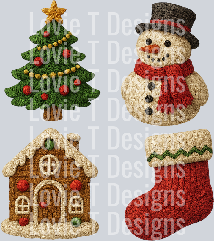 Faux Yarn Christmas
