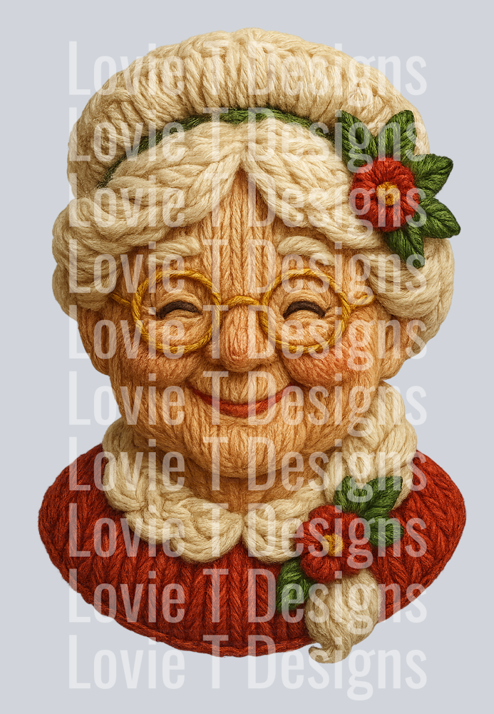 Faux Yarn Mrs claus