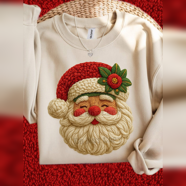 Faux Yarn Santa – DTF Transfer – product image