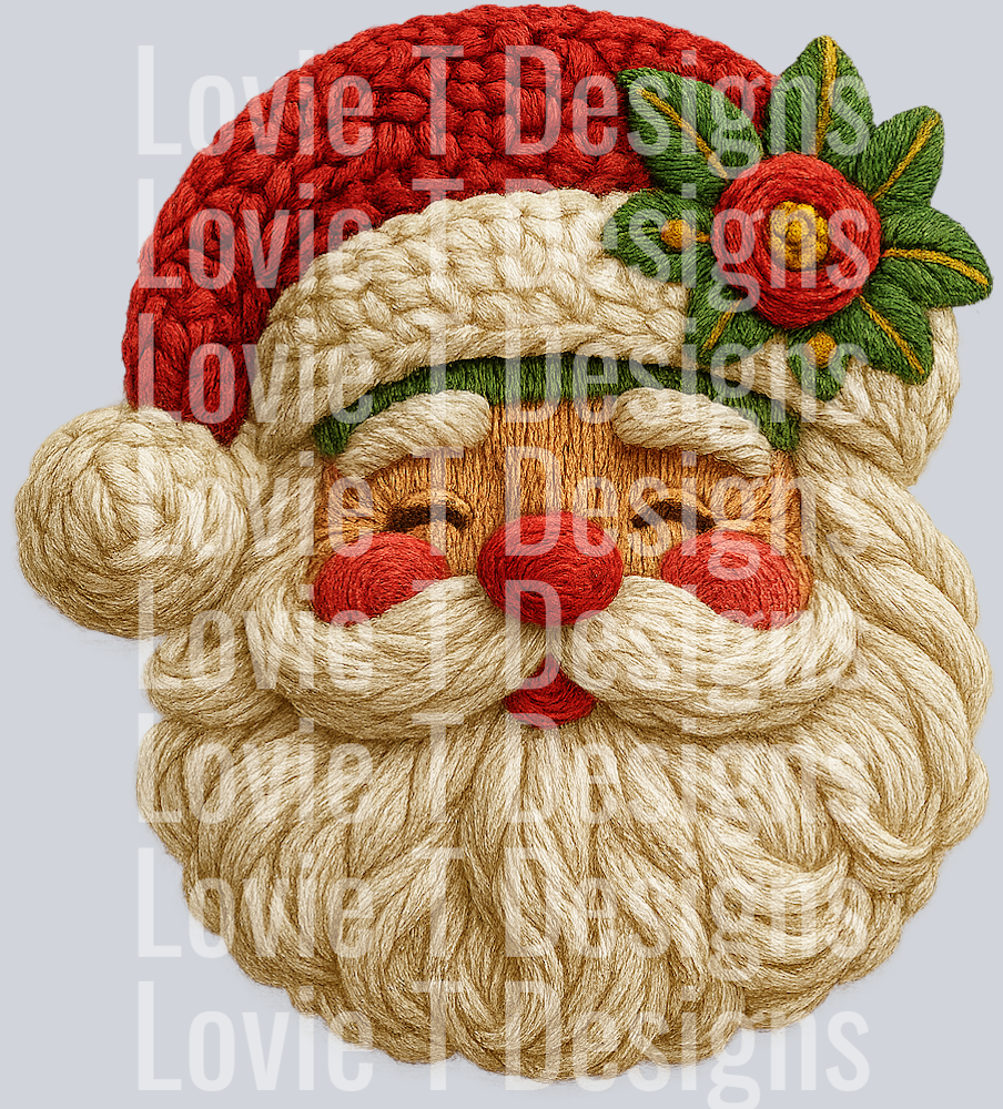 Faux Yarn Santa