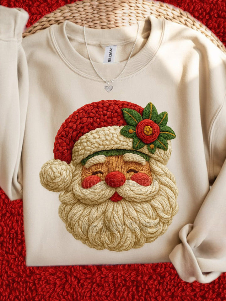 FAUX YARN SANTA