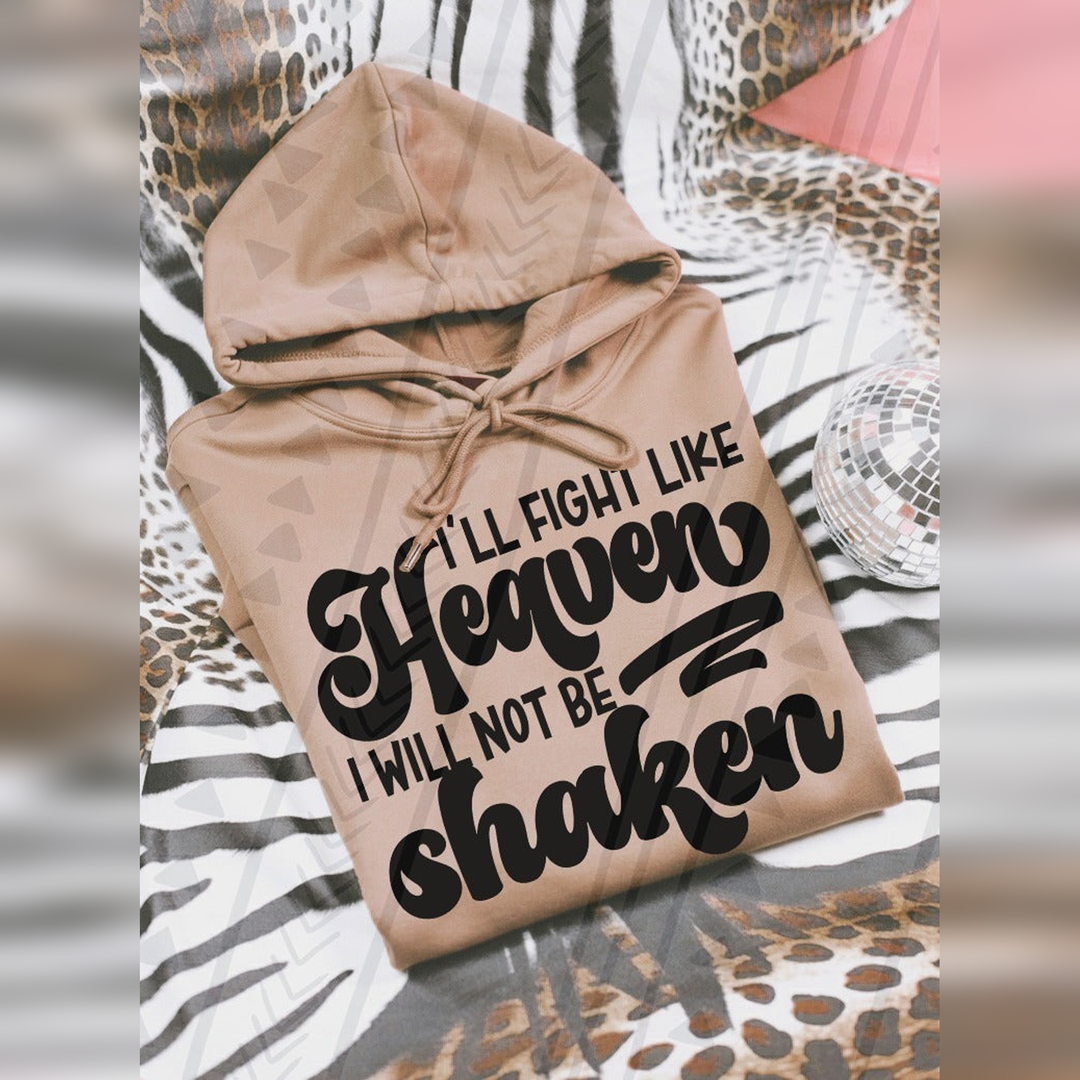 Fight Like Heaven Black – DTF Transfer – product image