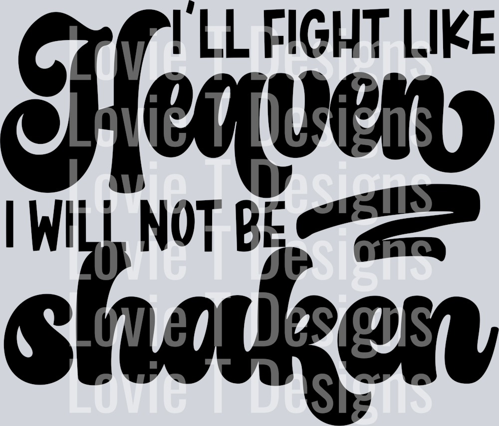Fight Like Heaven - black