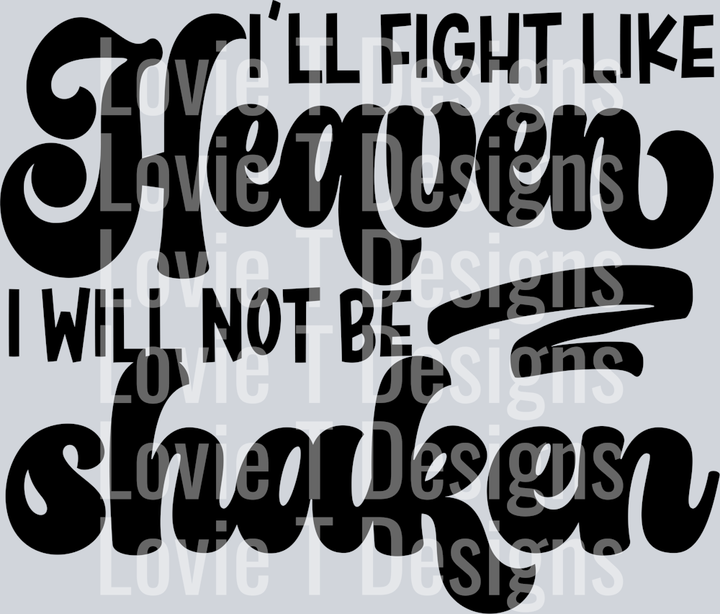 Fight Like Heaven - black
