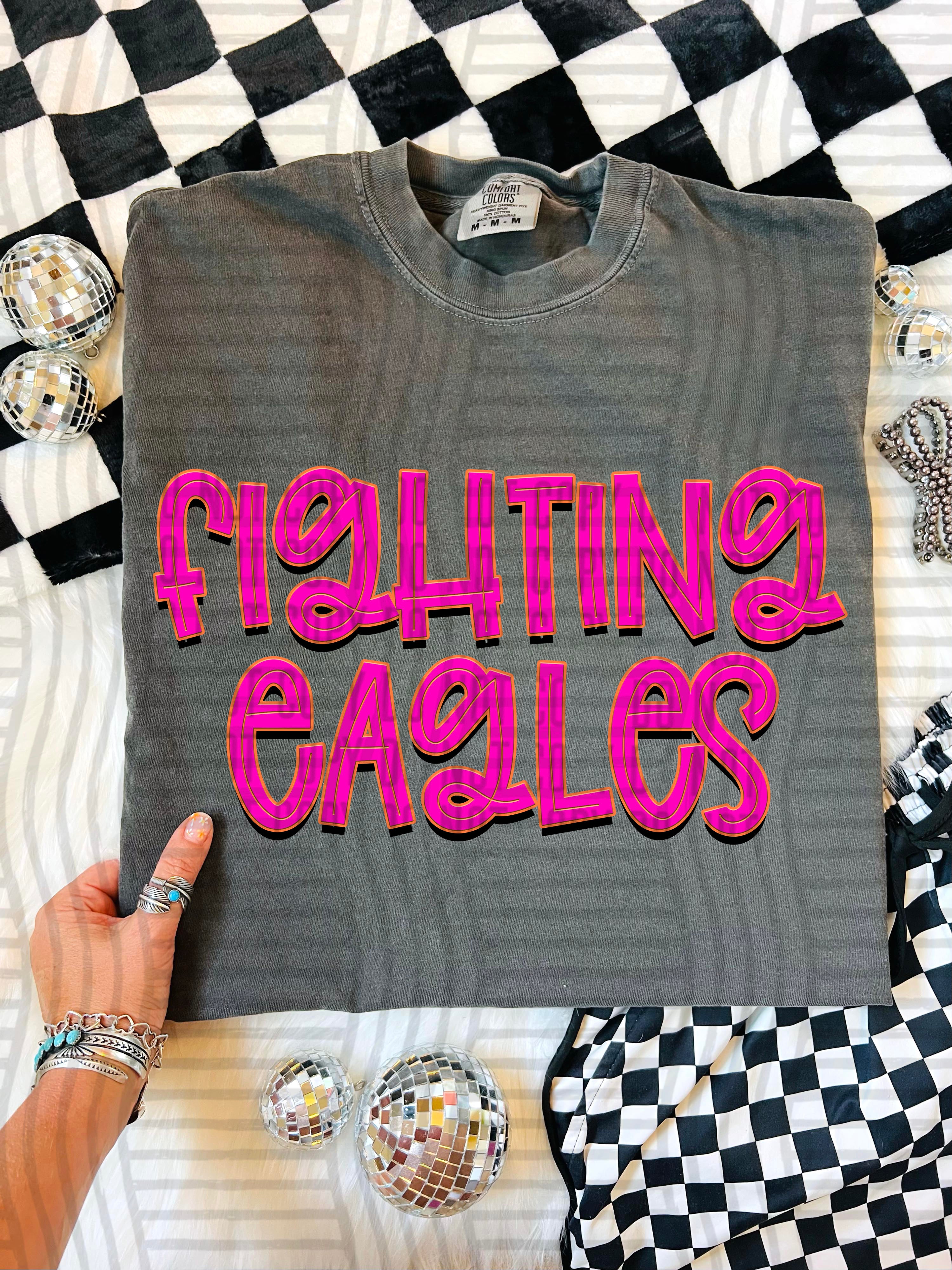 Pink Punch Fighting Eagles design