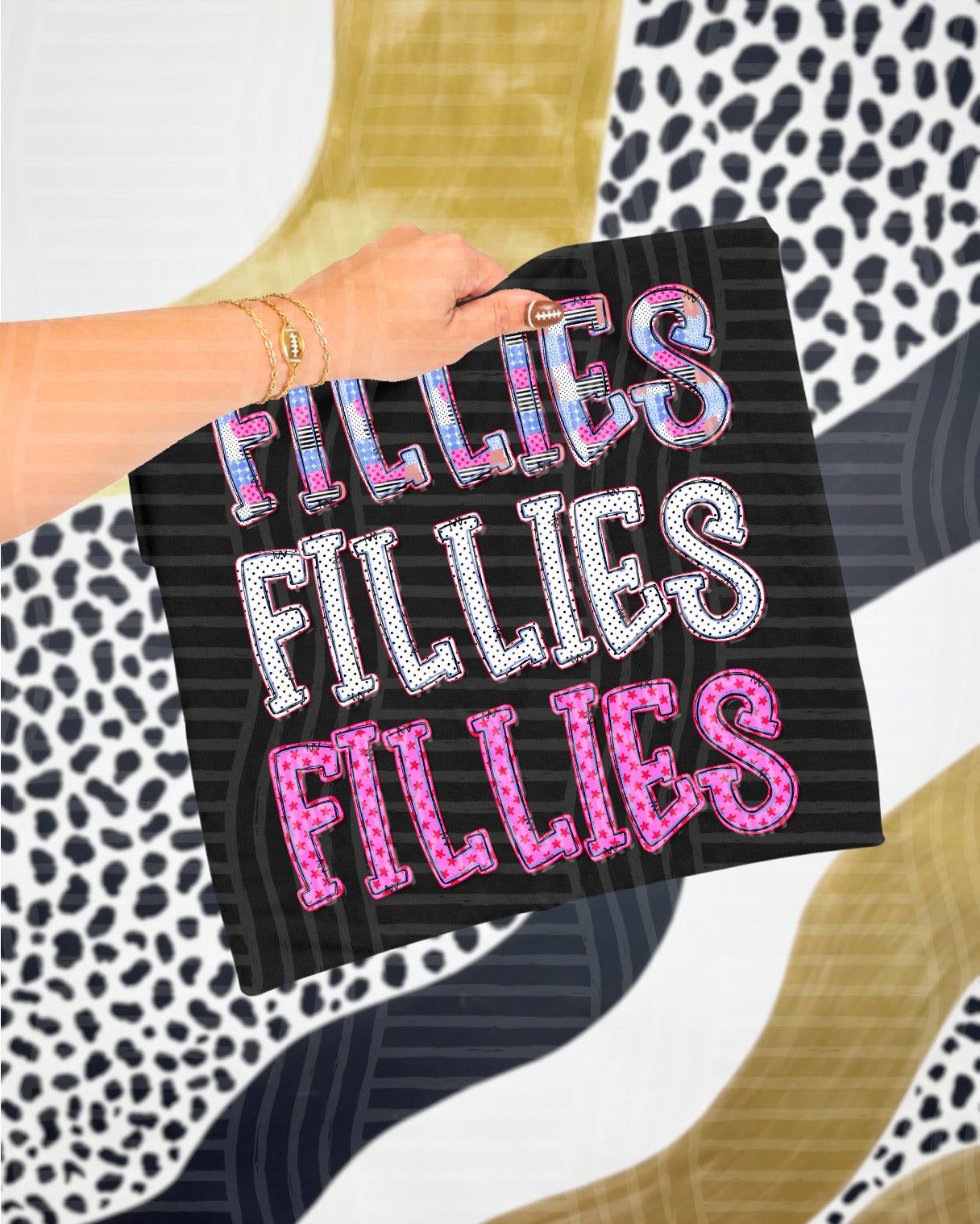 Dolly Tri Stacked Mascots Fillies design