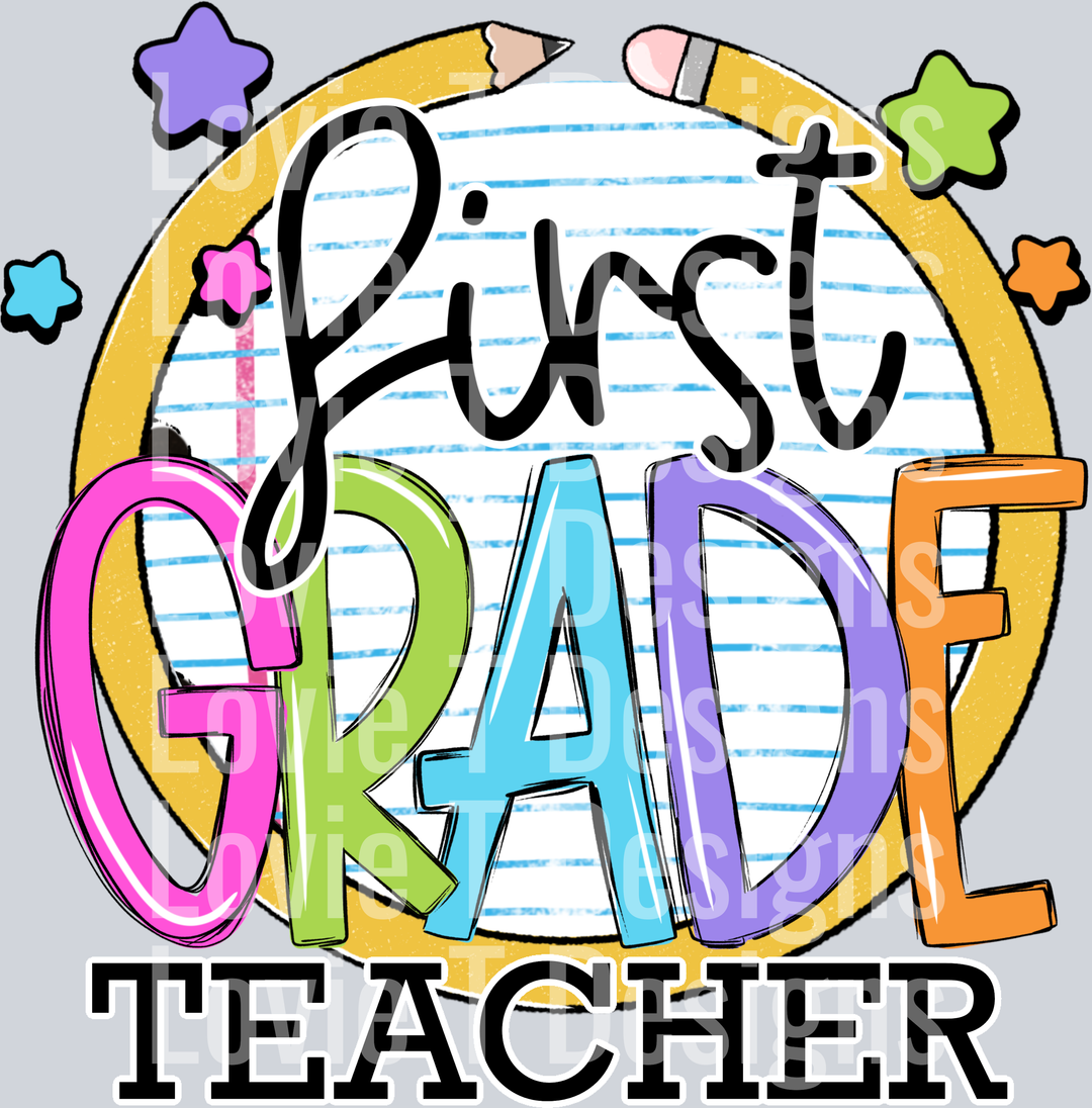 First Grade Teacher  Paper and Pencil