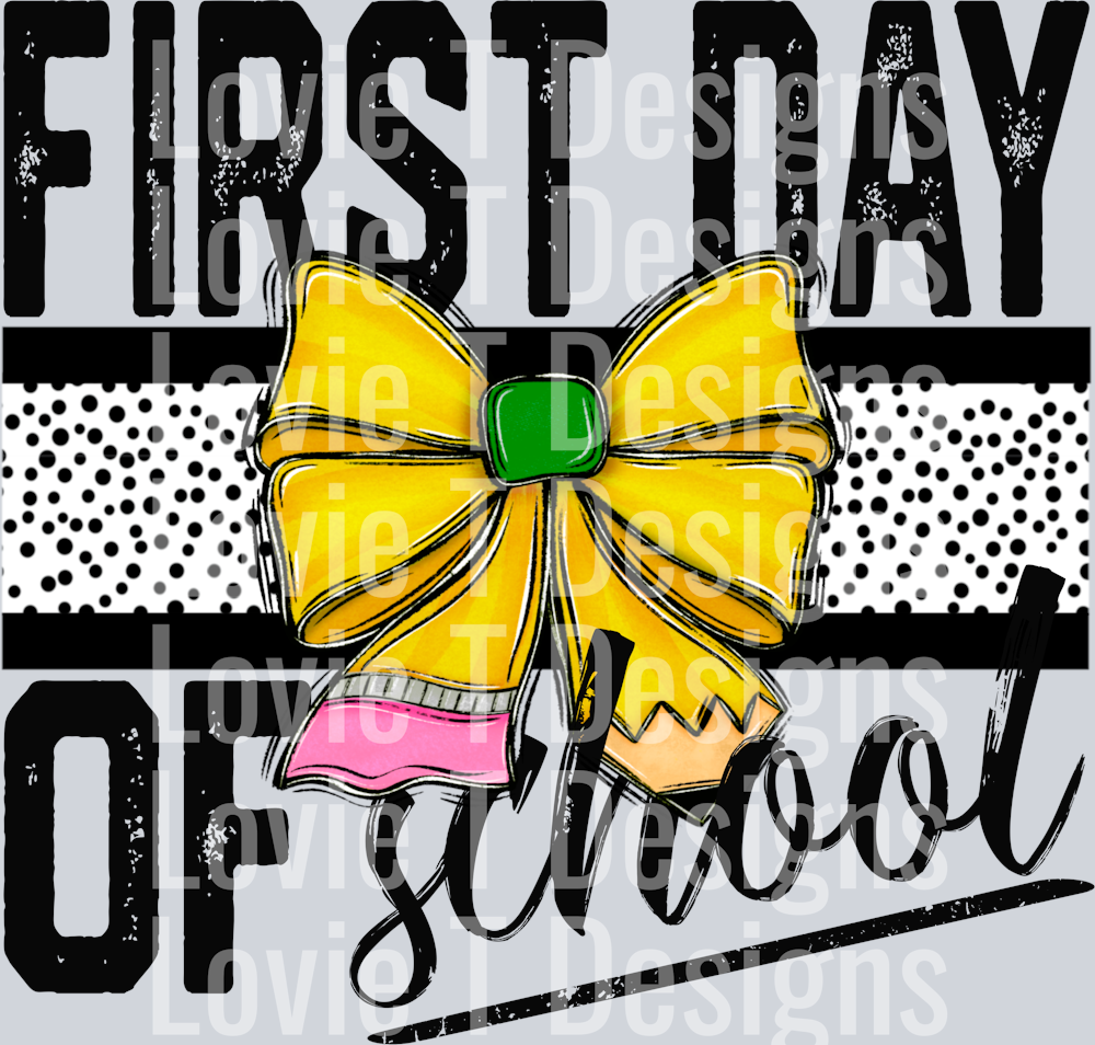 Firstday of school bow