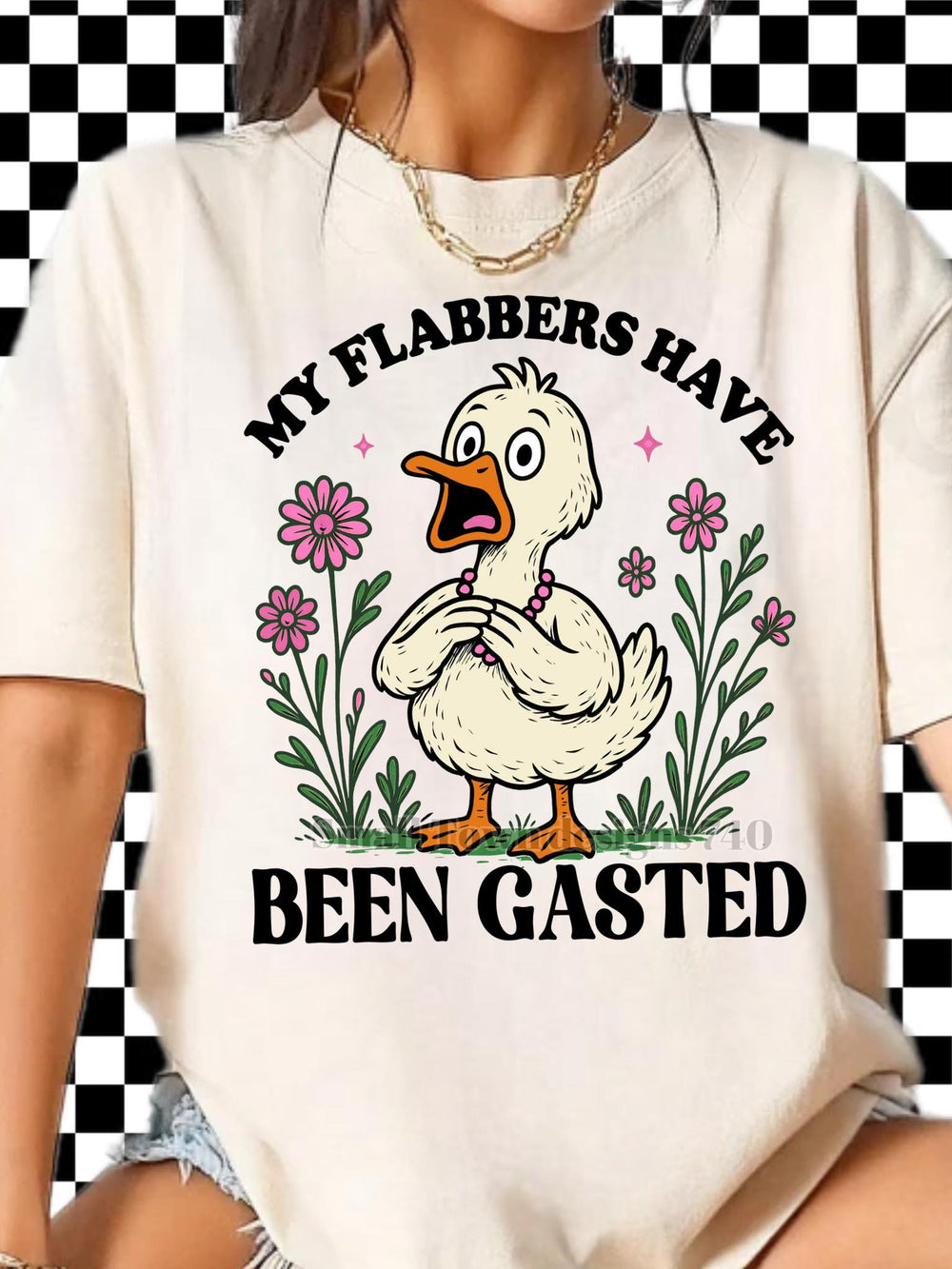 Flabbers Gasted DTF transfer design – image 1