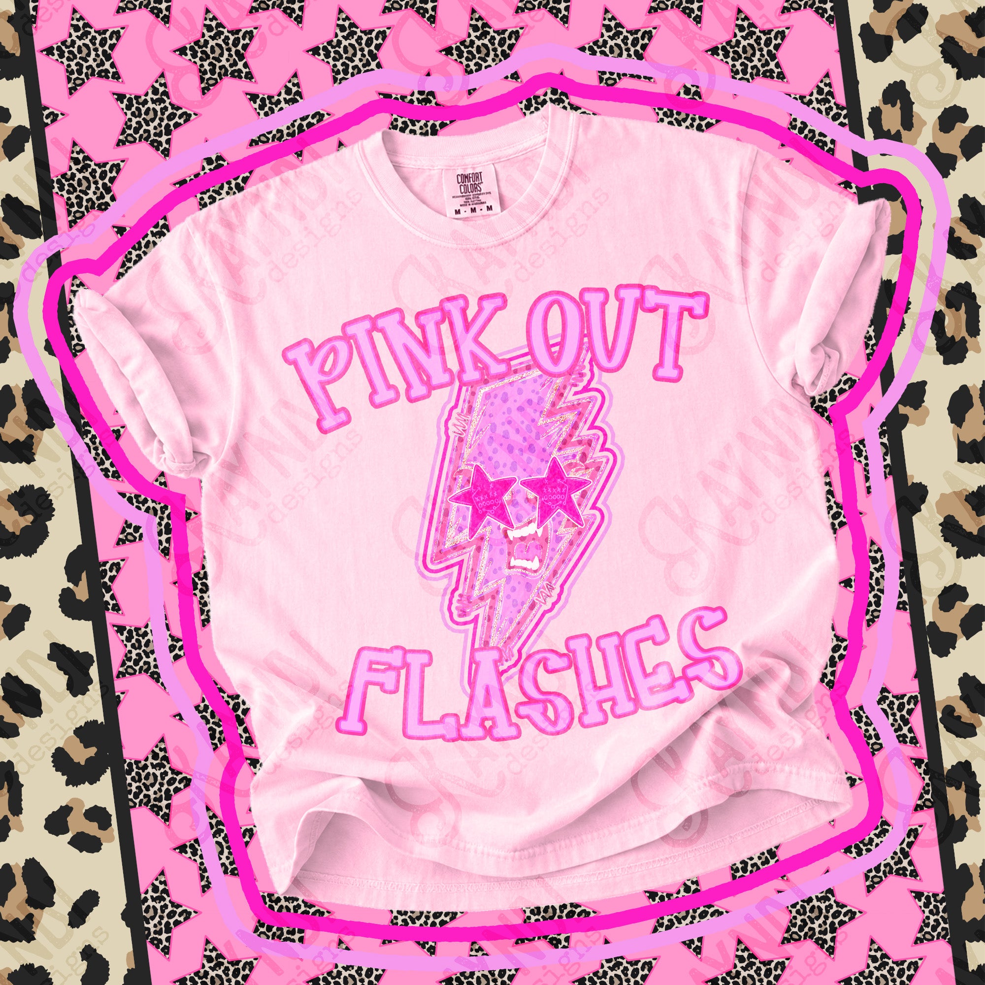Pink Out Mascots Flashes 5 mockup