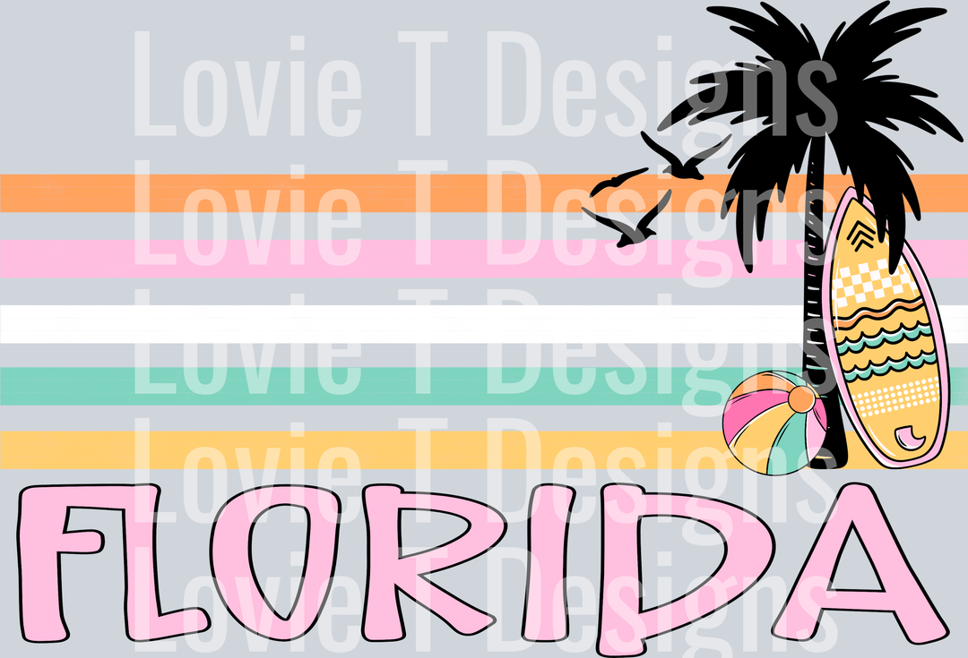 Florida Retro Stripe