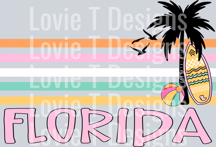 Florida Retro Stripe