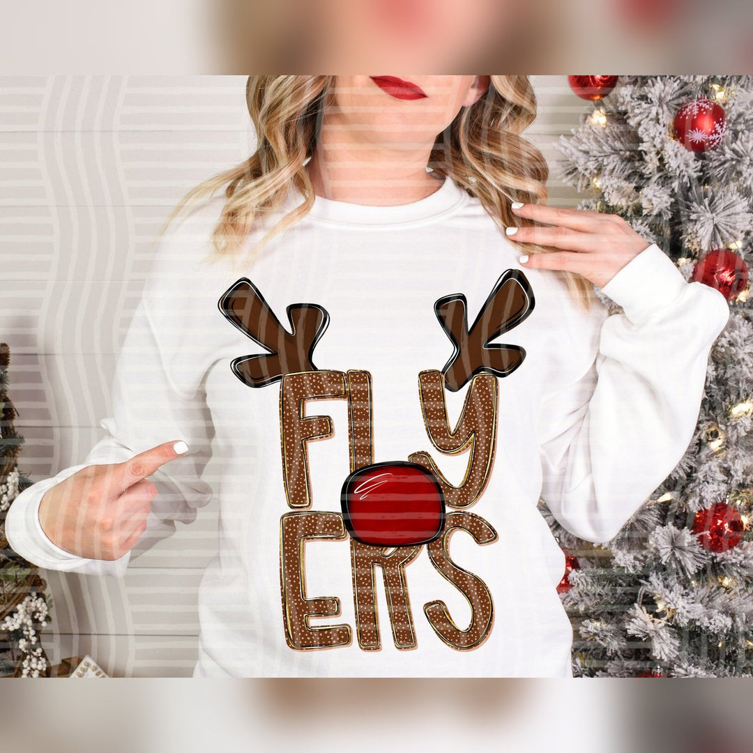 Flyers Deer Antler Mascots DTF transfer