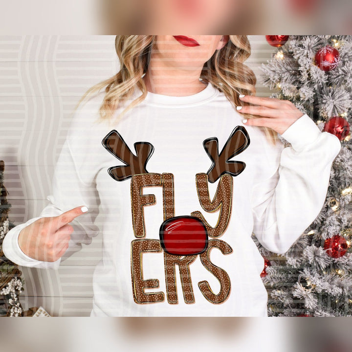 Flyers Deer Antler Mascots DTF transfer