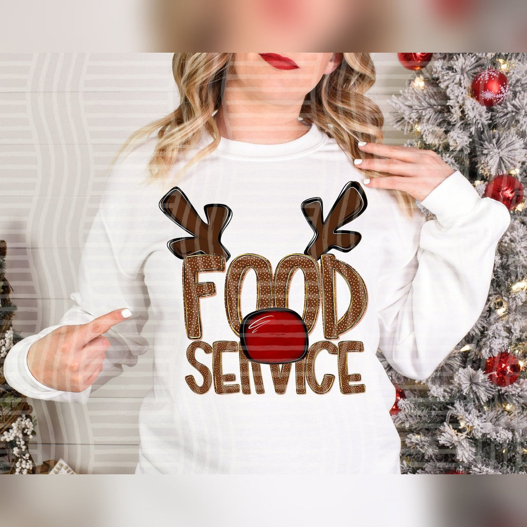 Food Service Deer Antler School Staff DTF transfer