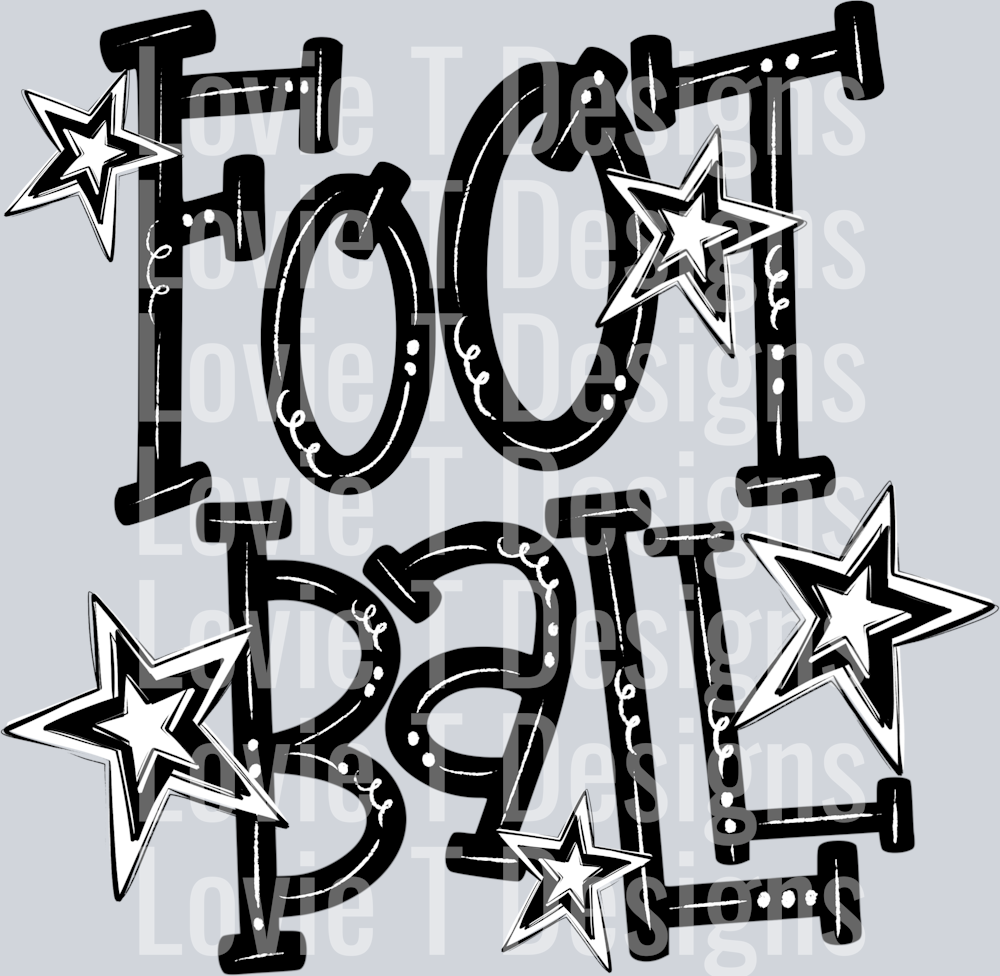 Football Doodle Typography
