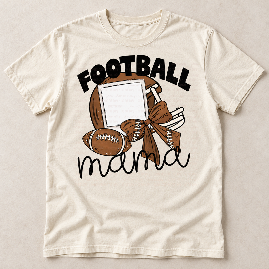 Football Photo Frame customizable DTF transfer mockup