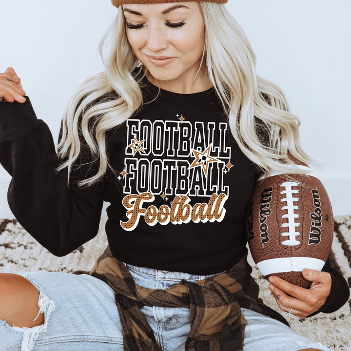 Football Stack (White) DTF transfer – mockup