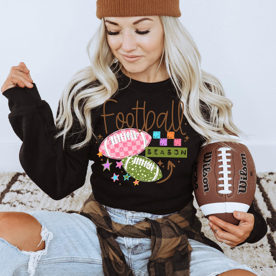Football Season (Pink & Green) DTF transfer – mockup