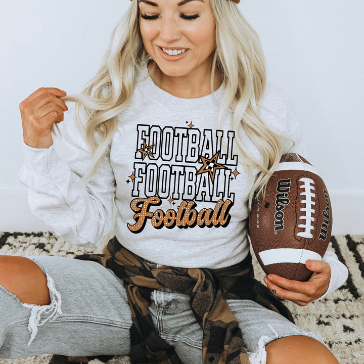 Football Stack (Black) DTF transfer – mockup