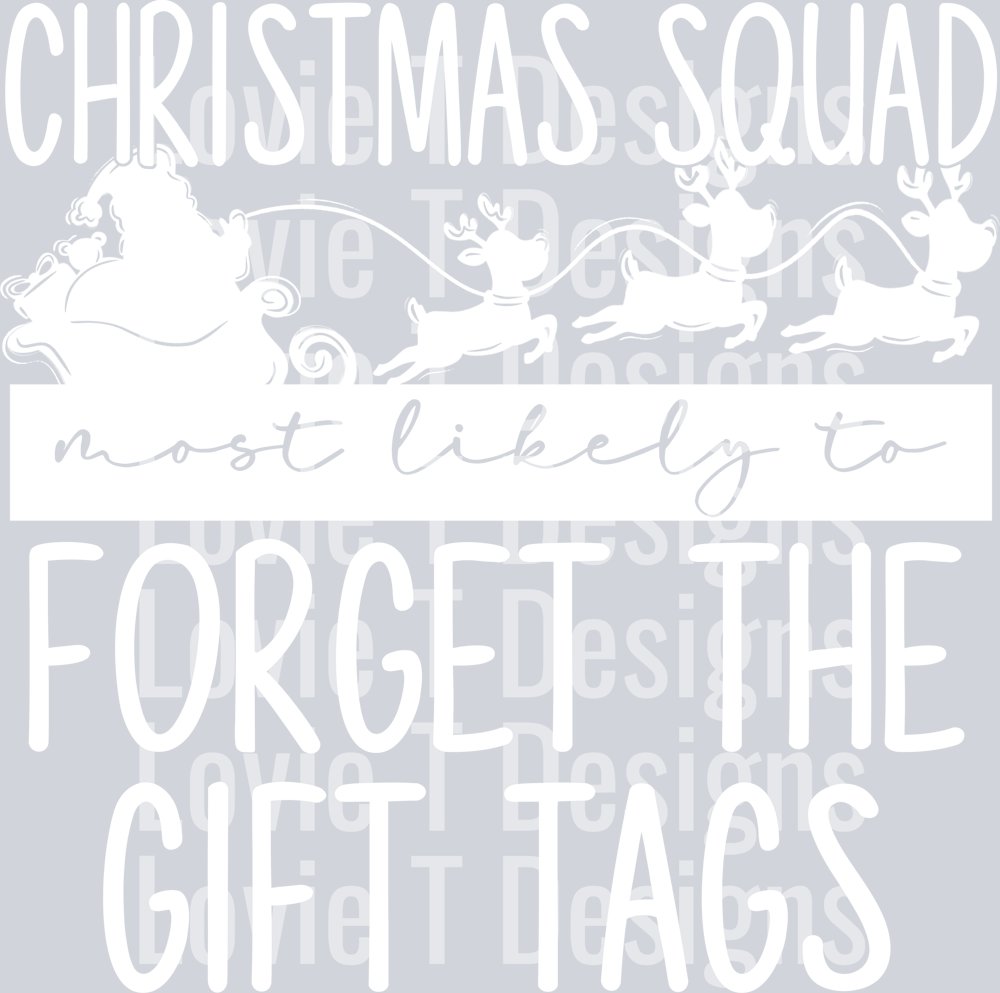 Forget the Gift Tags White