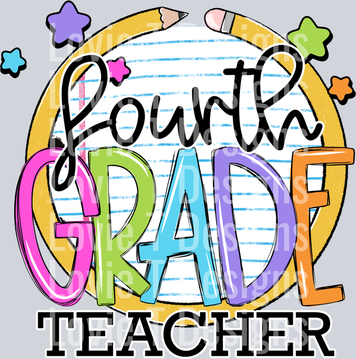 Fourth Grade Teacher  Paper and Pencil