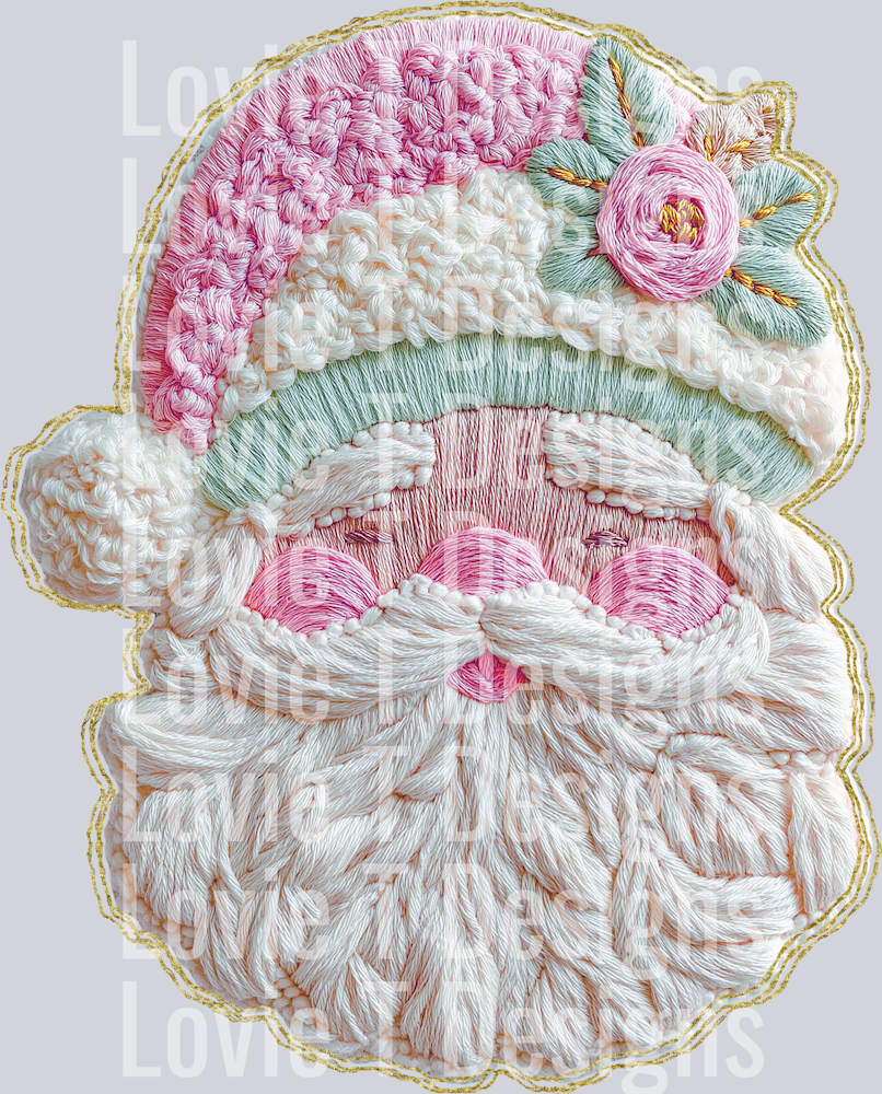 French Knot Santa