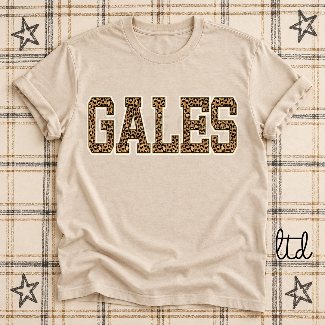 Gales Dark Leopard Mascots DTF transfer mockup