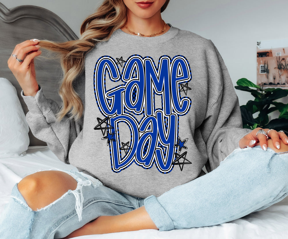 Game Day Royal DTF transfer design