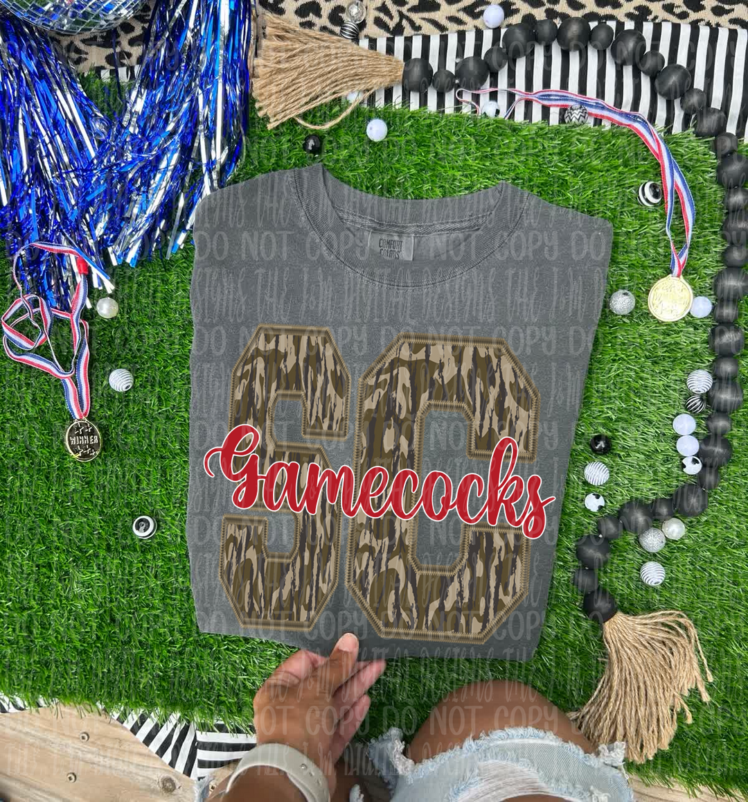 GAMECOCKS WOODLAND CAMO INITIALS