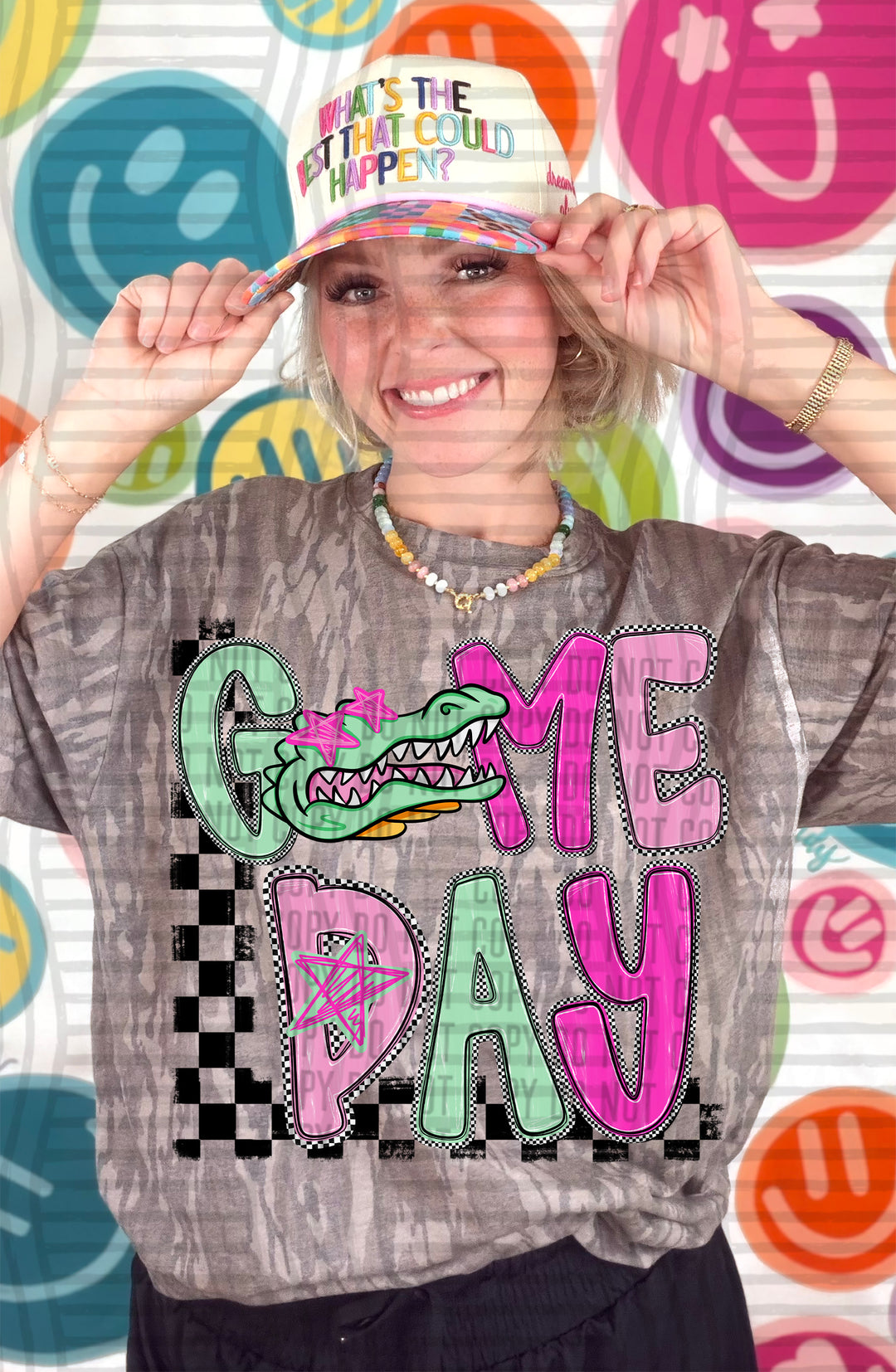 Gators Game Day Starry Eyes mascot DTF transfer