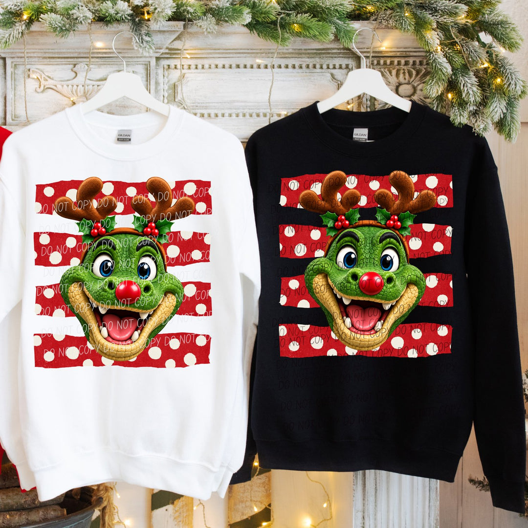 Gator Reindeer Spirit Mascots DTF transfer