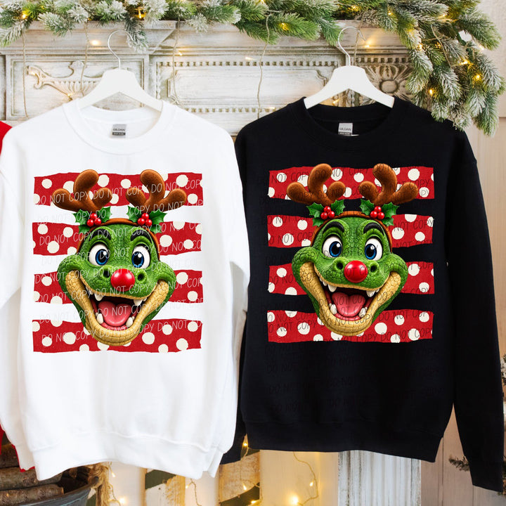 Gator Reindeer Spirit Mascots DTF transfer