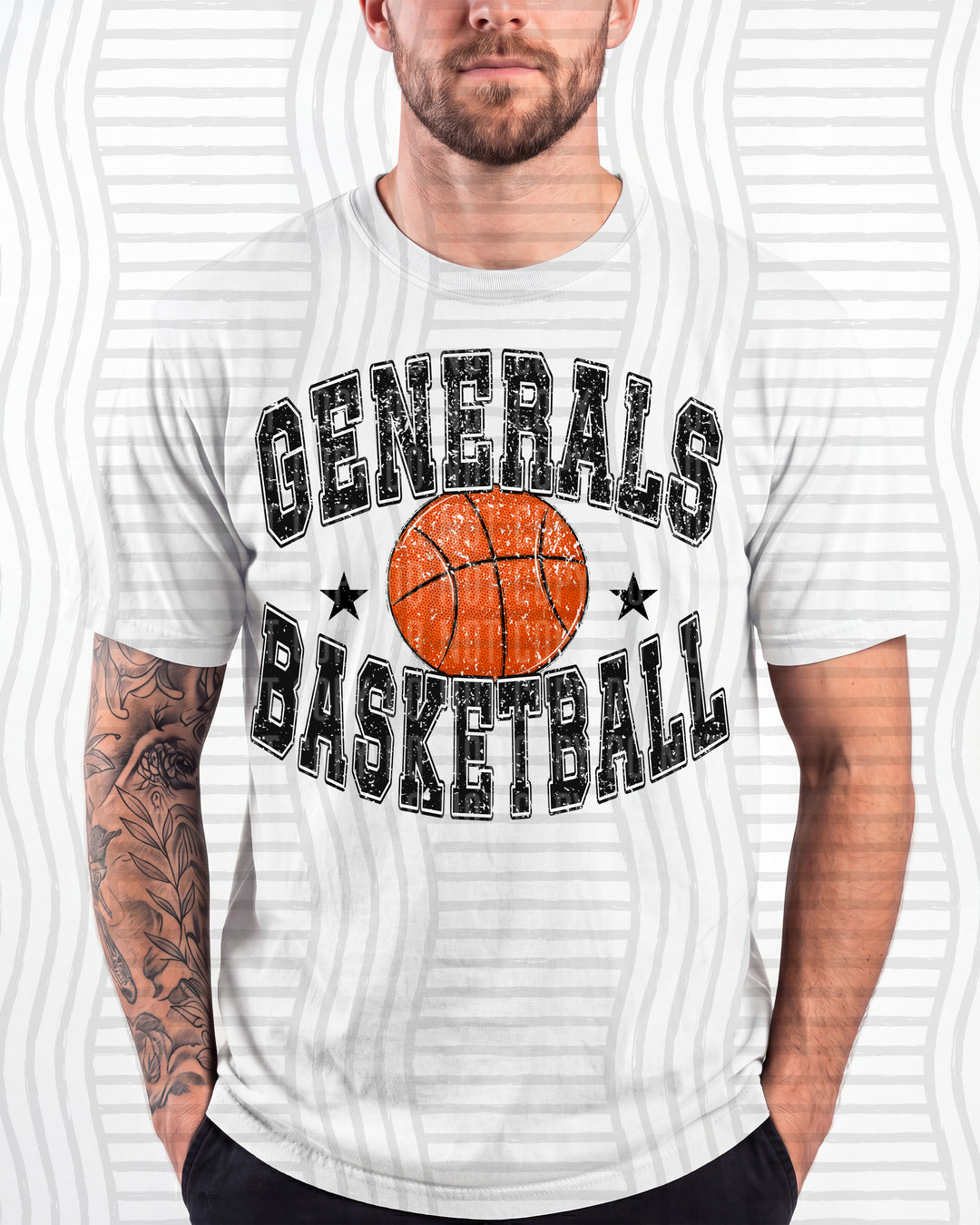 Generals Basketball Varsity Mascots DTF transfer