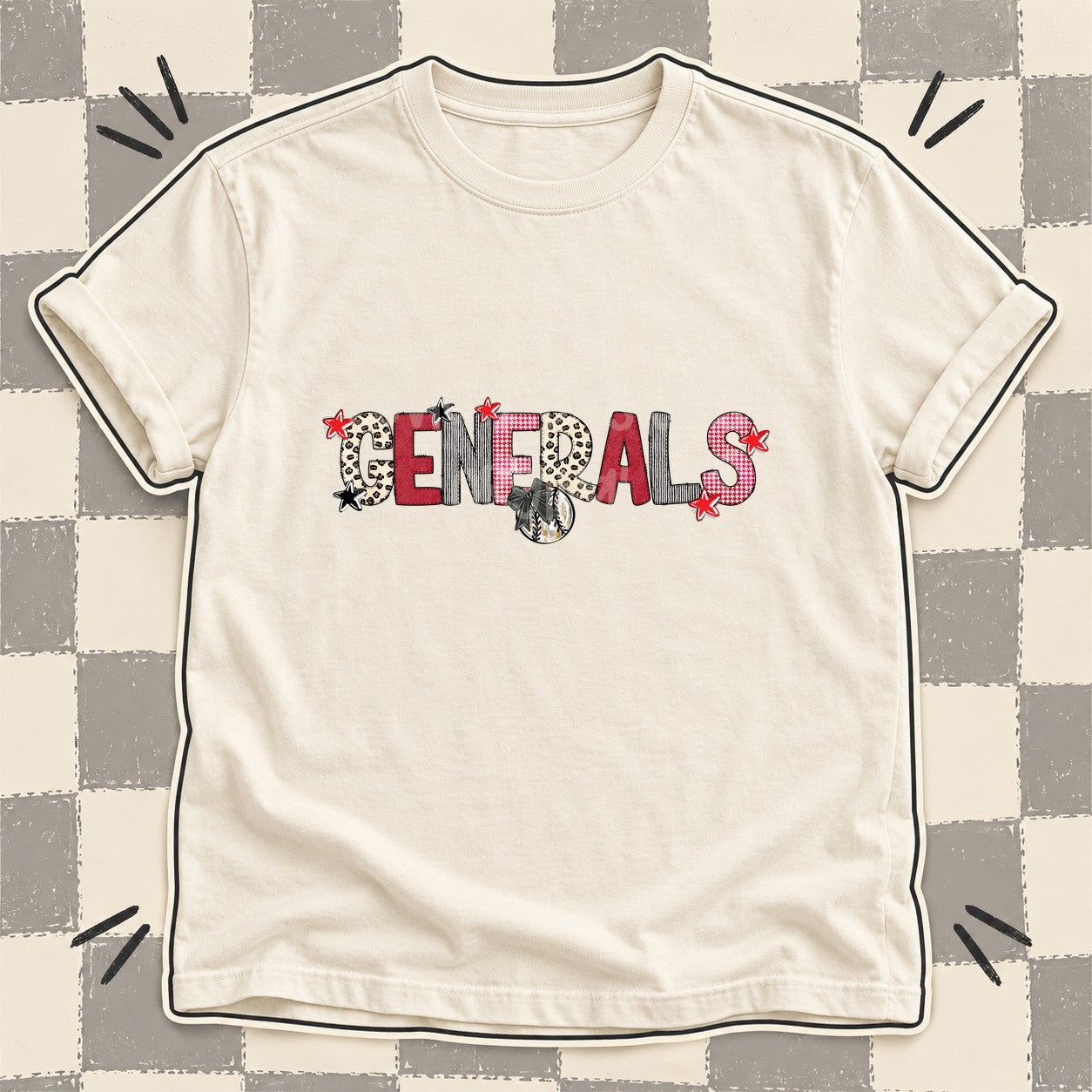 Mixed Doodle Baseball Mascots – Stitched Ballpark Generals design