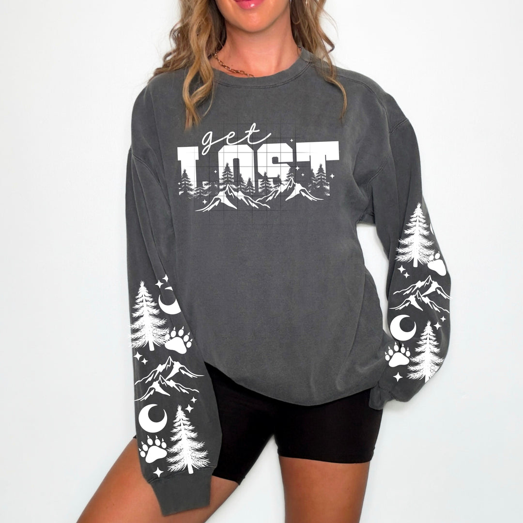 Get Lost Single Color White DTF transfer design – image 1