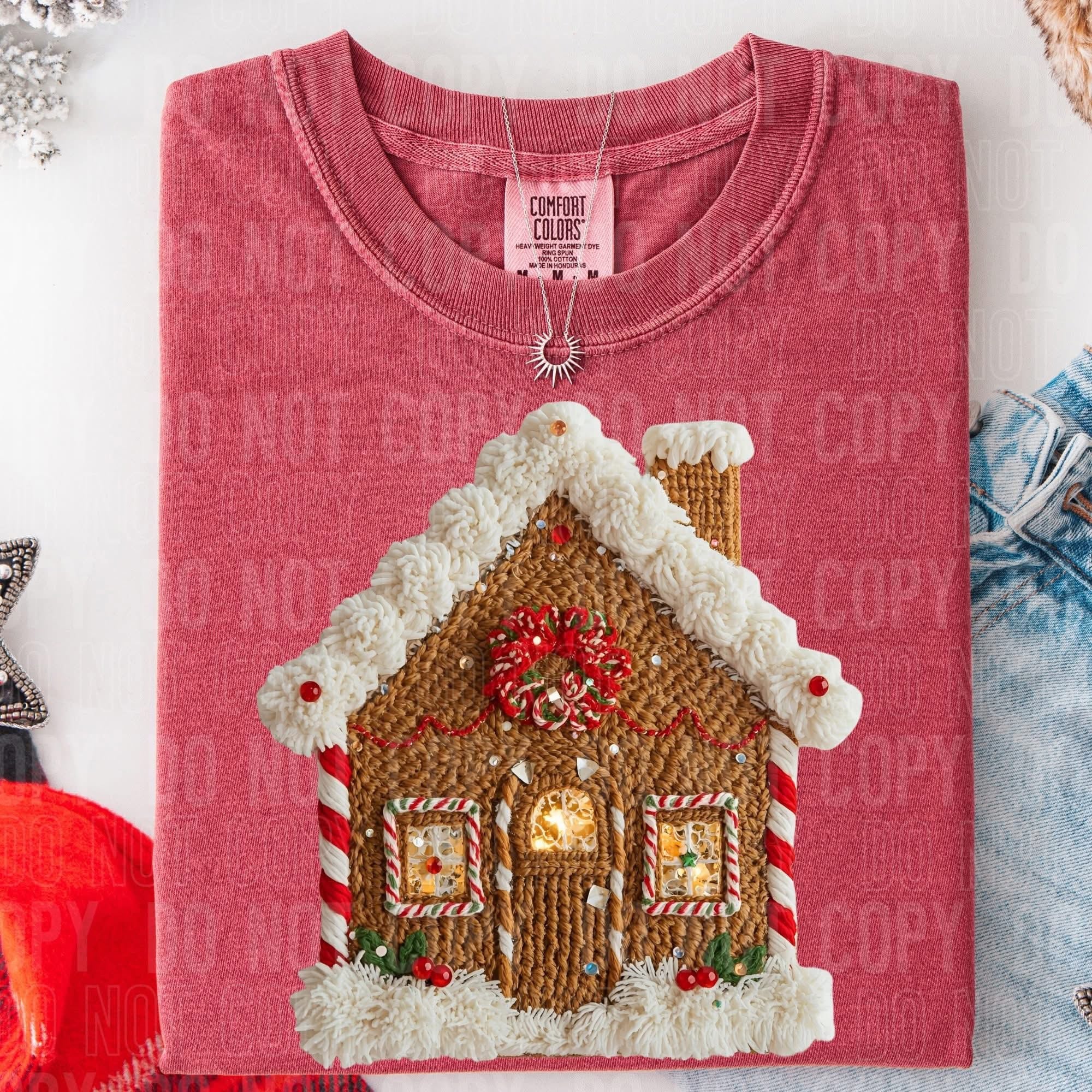 GINGERBREAD HOUSE FAUX YARN - Lovie T Designs