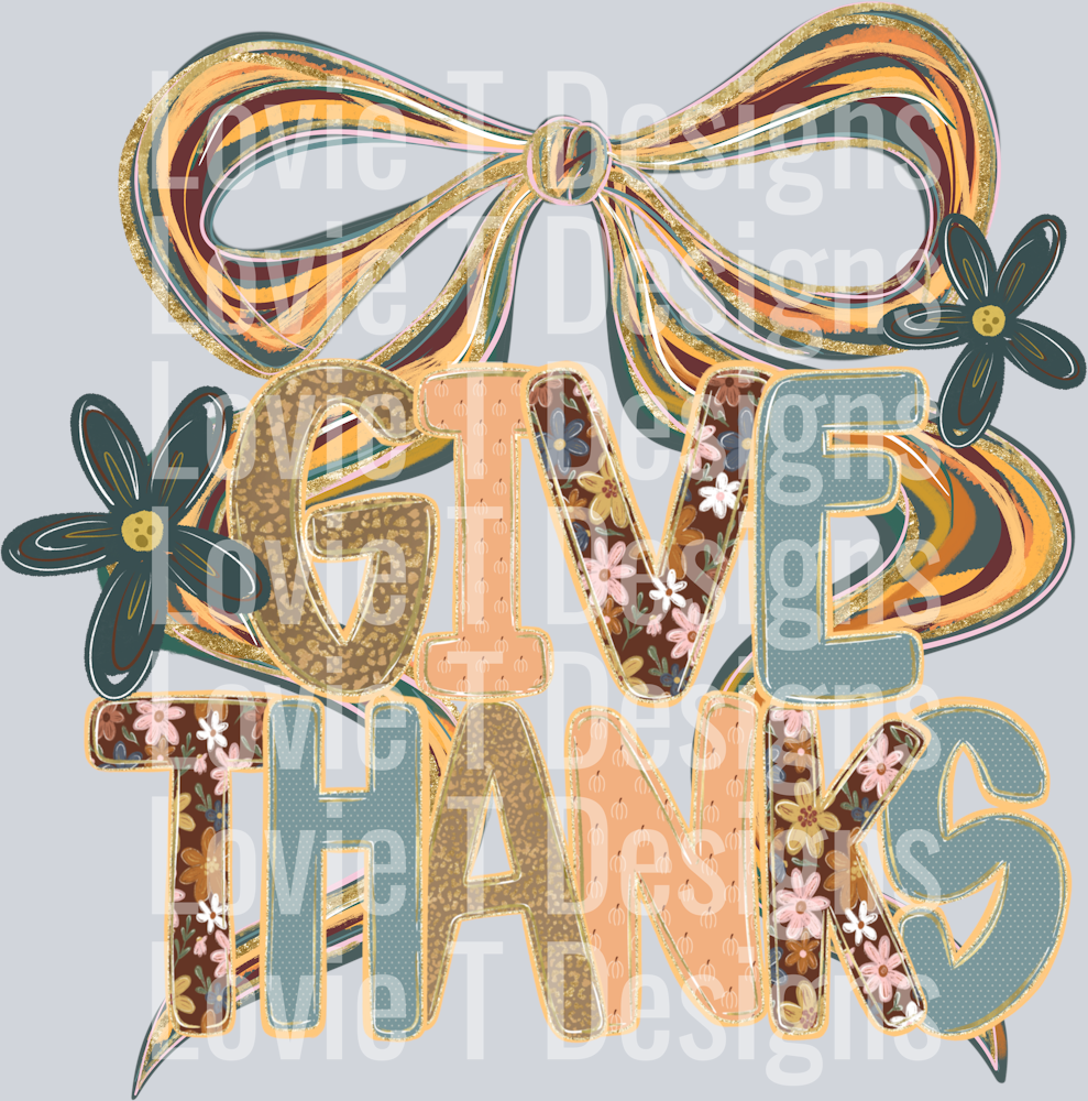 Give Thanks Fall Ribbon