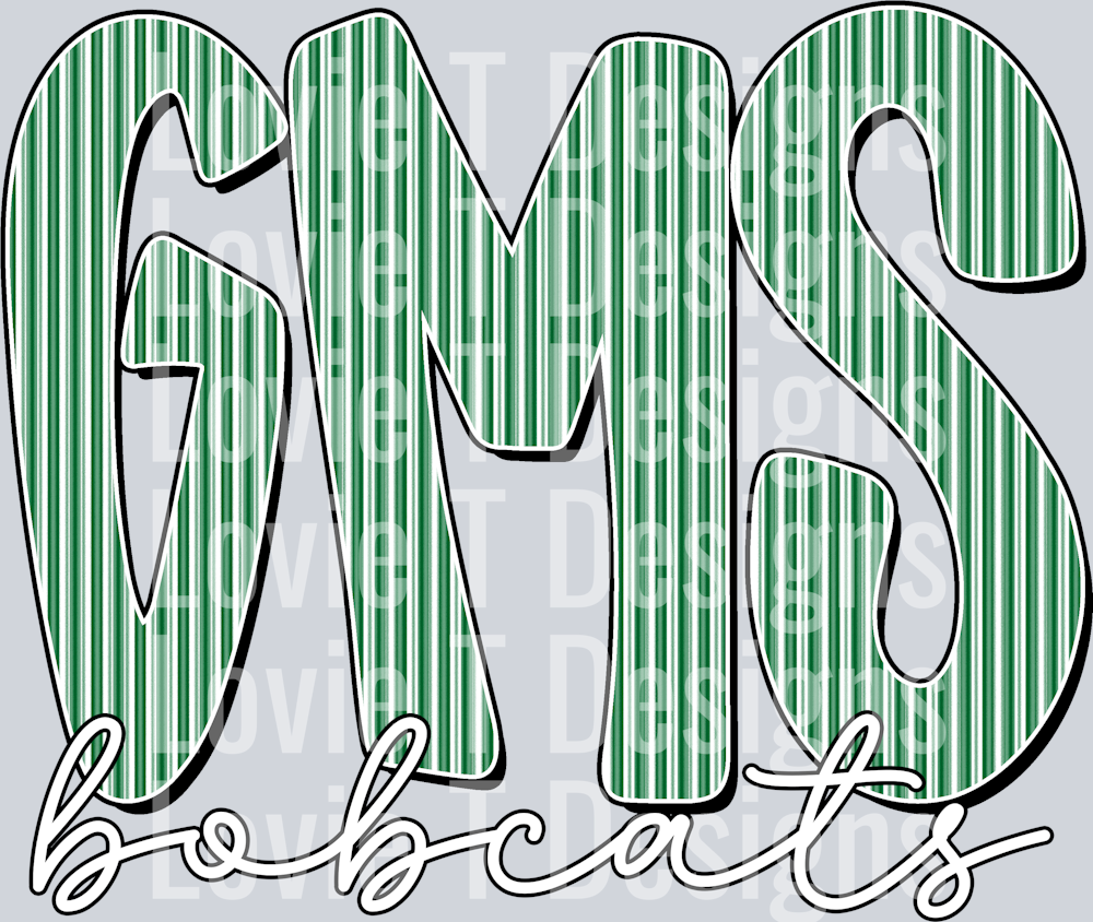 GMS BOBCATS KELLY GREEN SEERSUCKER