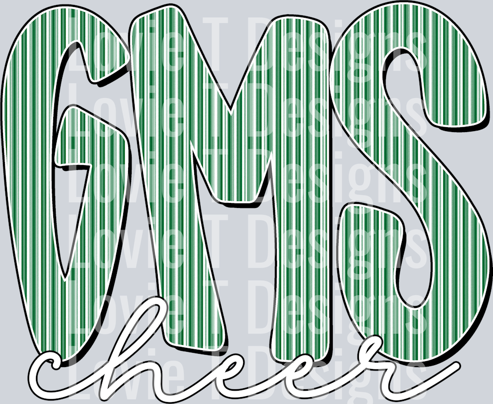 GMS CHEER KELLY GREEN SEERSUCKER