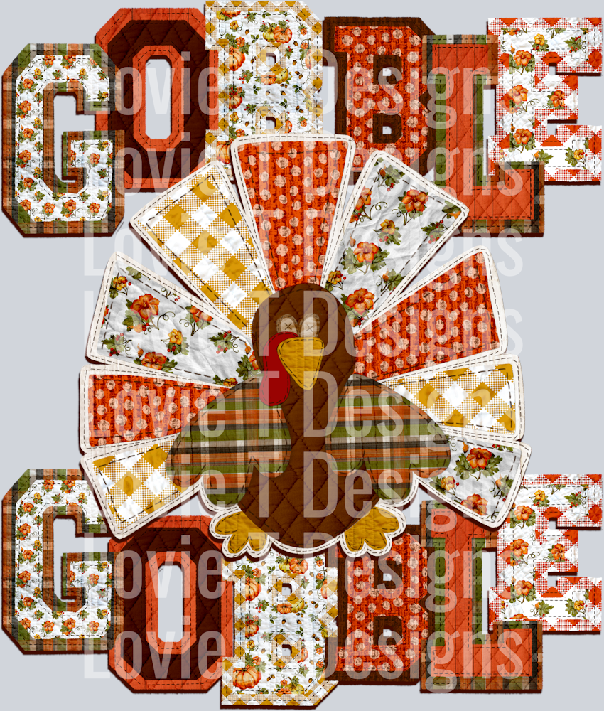 GOBBLE GOBBLE DROP SHADOW