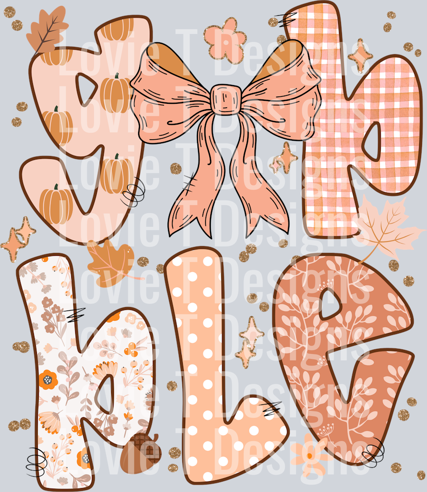 GOBBLE WORD ART