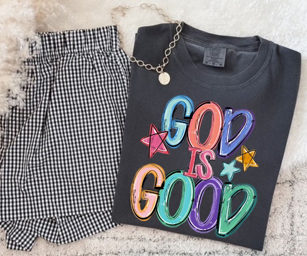 God Is Good DTF transfer design