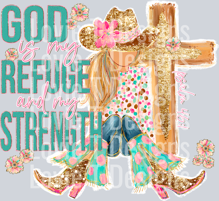 GOD IS MY REFUGE AND MY STRENGTH LIGHT
